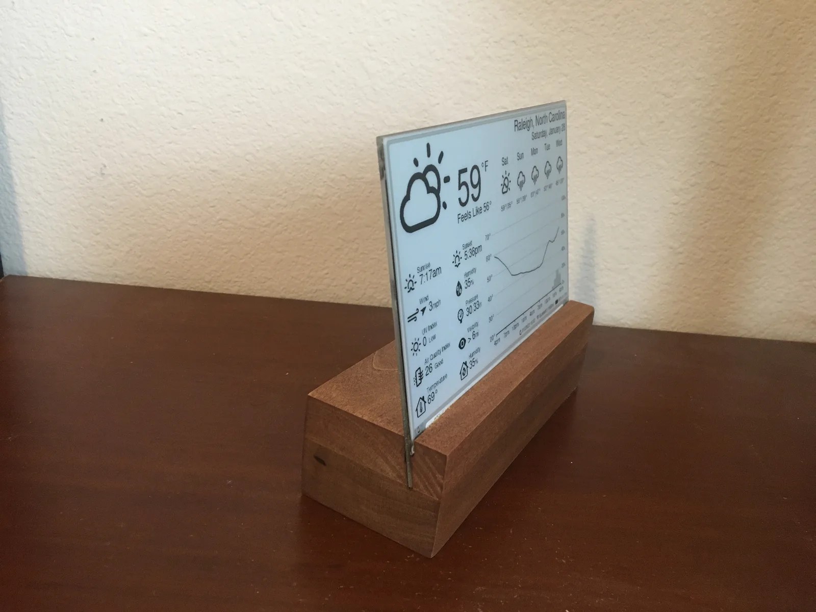 Low-power ESP32 e-paper weather display (7.5in) photo 2