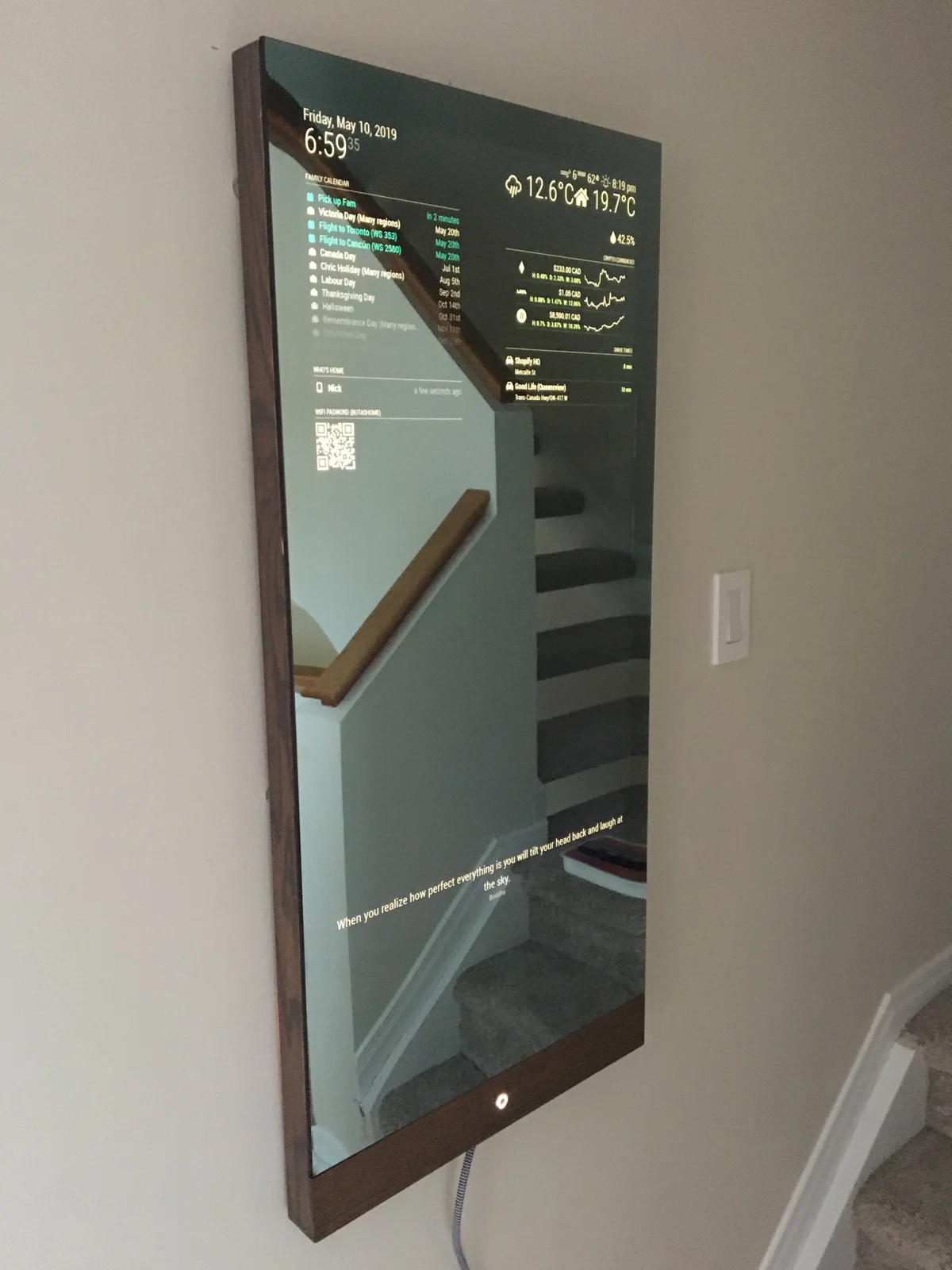 MagicMirror2: modular smart mirror on Raspberry Pi