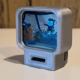Tinytron: tiny ESP32-S3 retro TV desk toy